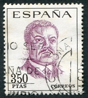 N°1491-1967-ESPAGNE-POETE RUBEN DARIO-3P50