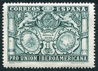 N°0457-1930-ESPAGNE-ARMOIRIES BOLIVIE ET PARAGUAY-1C