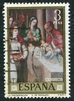 N°1616-1970-ESPAGNE-TABLEAU-LA PRESENTATION-3P