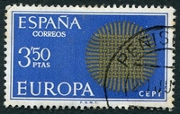 N°1622-1970-ESPAGNE-EUROPA-3P50