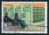 N°1978-1976-ESPAGNE-MECANISATION TRI POSTAL-10P