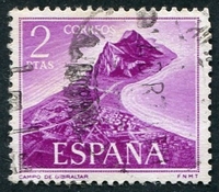 N°1594-1969-ESPAGNE-VUE DU ROCHER DE GIBRALTAR-2P