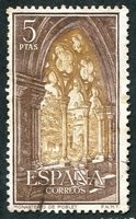 N°1160-1963-ESPAGNE-MONASTERE S.M DE POBLET-CLOITRE-5P