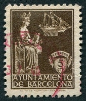 N°040-1939-BARCELONE-VIERGE DE LA MERCED-5C-SEPIA