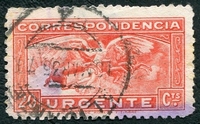 N°015-1934-ESPAGNE-AURORE-20C-ROUGE