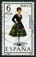 N°1457-1967-ESPAGNE-COSTUMES-BURGOS-6P