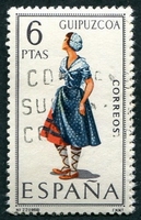 N°1527-1968-ESPAGNE-COSTUMES-GUIPUZCOA-6P