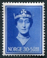 N°0198-1939-NORVEGE-REINE MAUD-30+5O-OUTREMER