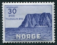 N°0153-1930-NORVEGE-LE CAP NORD-30+25O-BLEU VIOLET