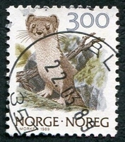 N°0969-1989-NORVEGE-ANIMAL-HERMINE-3K