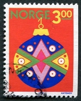 N°0993-1988-NORVEGE-BOULE DE NOEL-3K