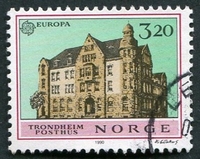 N°1005-1990-NORVEGE-HOTEL DES POSTES-TRONDHEIM-3K20