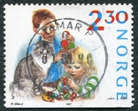 N°0940-1987-NORVEGE-PREPARATIFS DE NOEL-2K30