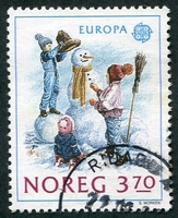 N°0976-1989-NORVEGE-EUROPA-BONHOMME DE NEIGE-3K70