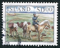 N°0832-1997-ISLANDE-FACTEUR A CHEVAL-50K