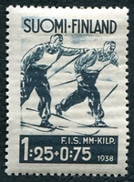 N°0200-1938-FINLANDE-SPORT-CHAMP DE SKI A LAHTI-1M25+75P