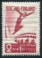 N°0201-1938-FINLANDE-SPORT-CHAMP DE SKI A LAHTI-2M+1M