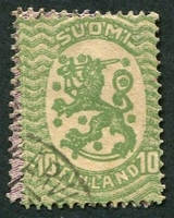 N°0069-1918-FINLANDE-EMISSION D'HELSINKI-10P-VERT