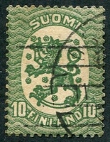 N°0069-1918-FINLANDE-EMISSION D'HELSINKI-10P-VERT