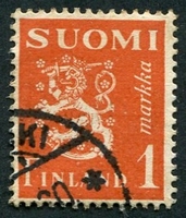 N°0148-1930-FINLANDE-1M-BRUN ORANGE