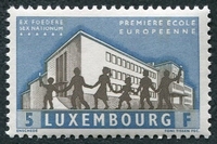 N°0579-1960-LUXEMBOURG-INAUG 1ERE ECOLE EUROPEENNE-5F