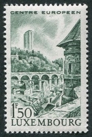 N°0688-1966-LUXEMBOURG-TOUR DE KIRCHBERG-1F50-VERT