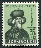 N°0307-1938-LUXEMBOURG-DUC SIGISMOND-35C+10C