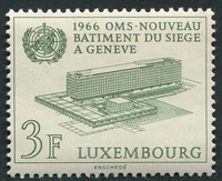 N°0679-1966-LUXEMBOURG-NOUVEAU PALAIS DE L'OMS-GENEVE-3F