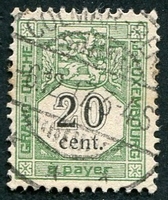N°04-1907-LUXEMBOURG-20C-VERT ET NOIR