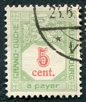 N°10-1922-LUXEMBOURG-5C-VERT ET ROUGE