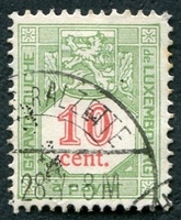 N°11-1922-LUXEMBOURG-10C-VERT ET ROUGE