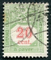 N°12-1922-LUXEMBOURG-20C-VERT ET ROUGE