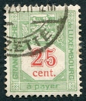 N°13-1922-LUXEMBOURG-25C-VERT ET ROUGE