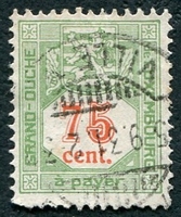 N°20-1928-LUXEMBOURG-75C-VERT ET ROUGE