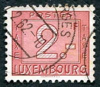 N°32-1946-LUXEMBOURG-2F-ROSE CARMINE