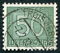 N°27-1946-LUXEMBOURG-50C-VERT