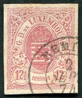 N°0007-1859-LUXEMBOURG-12C1/2-ROSE