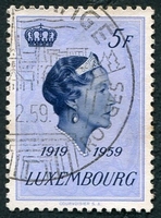 N°0561-1959-LUXEMBOURG-GRANDE DUCHESSE CHARLOTTE-5F