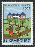 N°0706-1967-LUXEMBOURG-AUBERGES DE JEUNESSE-1F50