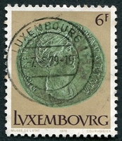 N°0932-1979-LUXEMBOURG-MONNAIE EN BRONZE-6F-BISTRE BRUN