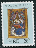 N°0698-1989-IRLANDE-NOEL-MINIATURE-STE FAMILLE-28P