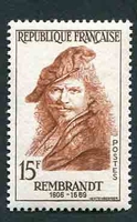 N°1135-1957-FRANCE-REMBRANDT-15F