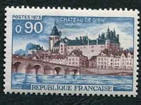 N°1758-1973-FRANCE-CHATEAU DE GIEN-90C