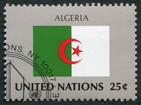 N°0559-1989-NATIONS UNIES NY-DRAPEAU ALGERIE-25C