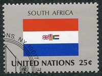 N°0551-1989-NATIONS UNIES NY-DRAPEAU AFRIQUE DU SUD-25C