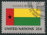 N°0557-1989-NATIONS UNIES NY-DRAPEAU GUINEE BISSAU-25C