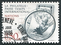 N°143-1986-NATIONS UNIES GE-PHILATELIE-50C