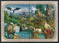 N°0584-587-1991-NATIONS UNIES NY-ANIMAUX ET PAYSAGE