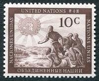 N°0006-1951-NATIONS UNIES NY-LES PEUPLES DU MONDE-10C