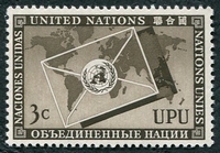 N°0017-1953-NATIONS UNIES NY-UNION POST UNIVERSELLE-3C